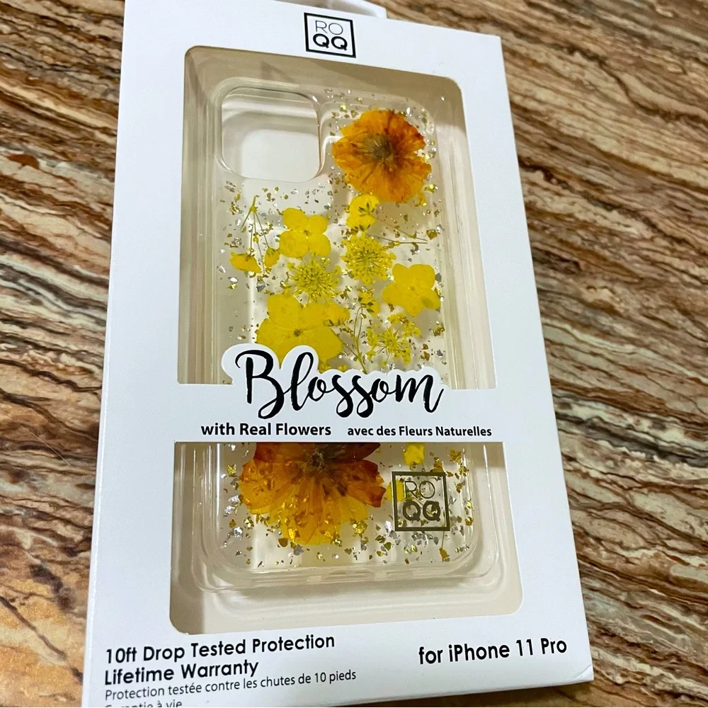 ROQQ Phonecase Blossom Flower Series Yellow Floral For Apple iPhone 11 Pro